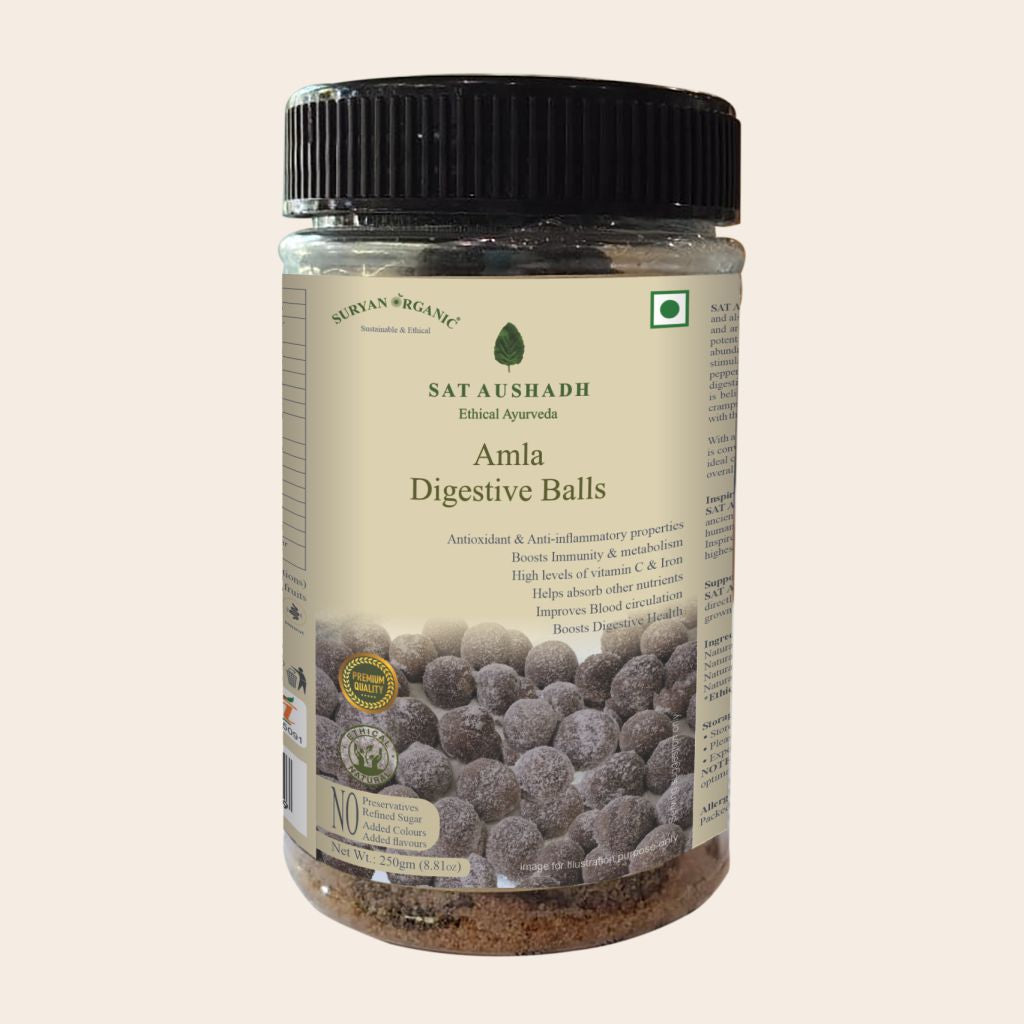 Digestive Amla | No Refined Sugar, Flavours, Preservatives &amp; No Added Colour - Sat Aushadh - 250gm