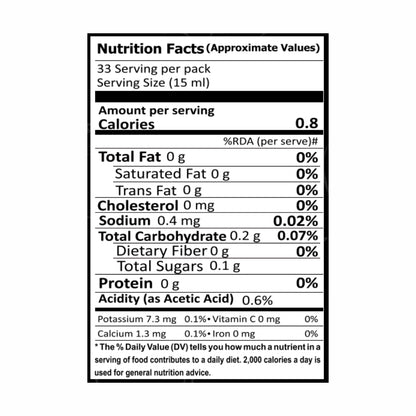 Apple Cider Vinegar | Raw - Unfiltered &amp;amp; Unpasteurized - USDA Organic - Non GMO - Just Organik - 500ml