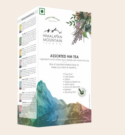 Tea | Assorted HM Tea - Made With Ethical &amp; Natural Herbs - Himalayan Mountain - 20 Nos Tea Infusion Bags