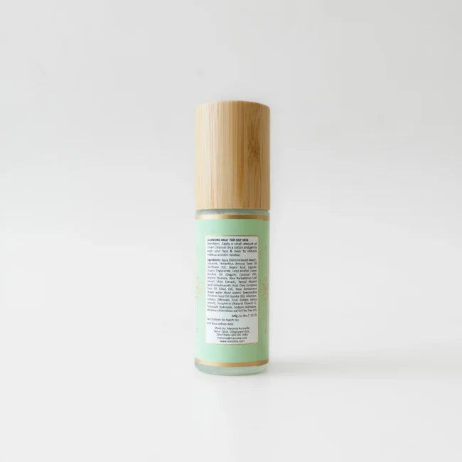 Balancing Cleansing Milk (With Aloe Vera, Amla &amp; Tea Tree Extract)-Cream cleanser, balancing, gentle daily cleanse, non-stripping Oily Skin - Vegan - Palm Oil Free, Cruelty Free - Maroma - 50ml