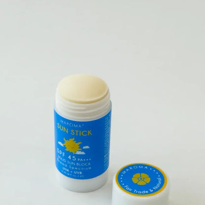 Roll On |Sun Stick SPF 45 PA+++ - Vegan - Protective, Hydrating, Nourishing - Conscious Ingredients, Cruelty Free- Maroma - 50ml