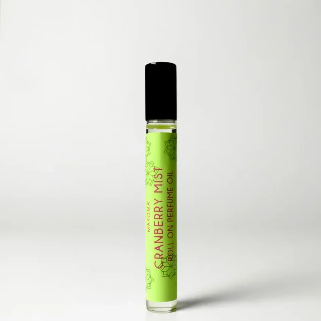 Roll On |Cranberry Mist Roll On (Perfume Oil) - Fresh, Sweet, Grounding - 100% Natural -Vegan, Cruelty Free &amp;amp; Palm Oil Free - Maroma - 10ml