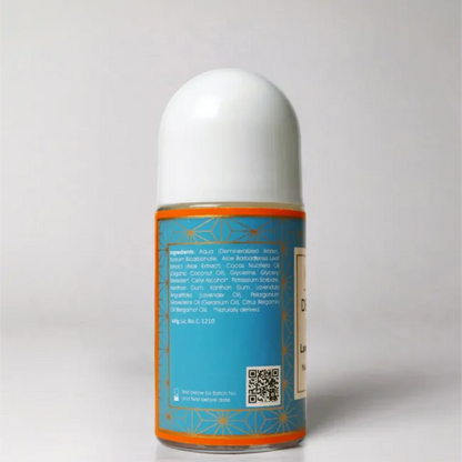 Roll On | Lavender and Bergamot Deodorant - Vegan -Herbal &amp; Refreshing Protective &amp; Soothing -No Alcohol, No Parabens, No Aluminium Salts - Maroma - 50ml