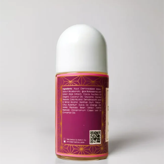 Roll On | Summer Berries Deodorant - Vegan -Dry &amp; Dehydrated Skin, Normal Skin -No Alcohol, No Parabens, No Aluminium Salts - Maroma - 50ml