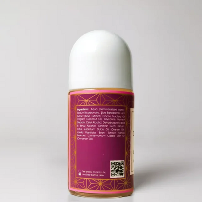 Roll On | Summer Berries Deodorant - Vegan -Dry &amp; Dehydrated Skin, Normal Skin -No Alcohol, No Parabens, No Aluminium Salts - Maroma - 50ml