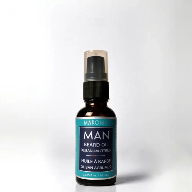 Beard Oil | Olibanum Citrus Men’s Beard Oil-Natural Essential Oil- 100% vegan -Softens Beard, Revives Skin, Fresh Resin-Citrus Blend- Maroma - 30ml