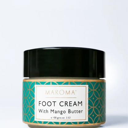 Foot Cream | Mango Butter Foot Cream - 100% Natural -Vegan, Plam Oil Free, Cruelty Free- Maroma - 100gm
