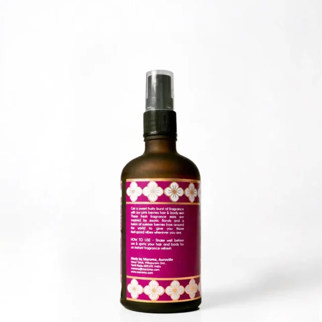 Pink Berries Hair &amp; Body Mist - Fruity, Playful, Nourishing, Refreshing Hydration-Cruelty Free, - Maroma - 100ml
