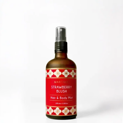 Hair &amp; Body Mist | Strawberry Blush (Hair &amp; Body Mist) -Sweet, Irresistible, Softening- Cruelty Free, Earth Friendly- Maroma - 100ml
