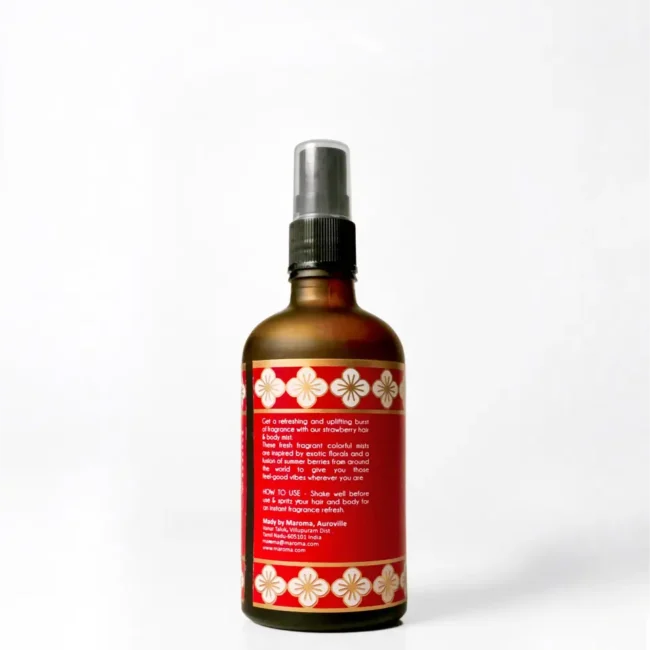 Hair &amp; Body Mist | Strawberry Blush (Hair &amp; Body Mist) -Sweet, Irresistible, Softening- Cruelty Free, Earth Friendly- Maroma - 100ml