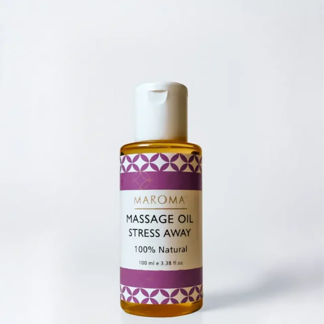 Oil | Massage Oil Stress Away -100% Natural, Vegan-Calming, Restorative, Soothing – Maroma– 100ml