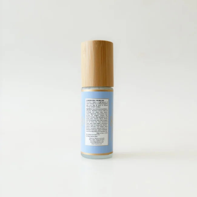 Moisturising Cleansing Milk (With Aloe Vera, Amla &amp; Lavender Extract )-Cream cleanser, moisturising, gentle daily cleanse, softening- Vegan - Palm Oil Free, Cruelty Free - Maroma - 50ml