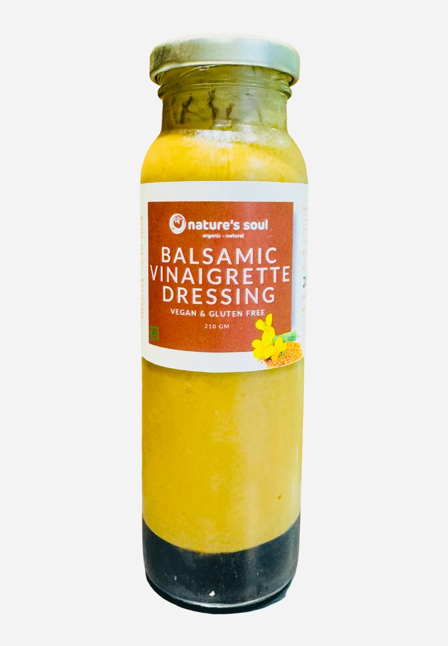 Balsamic Vinaigrette Dressing - Fresh - Oil Free - Vegan, Gluten Free & Refined Sugar Free - Made with Organic Ingredients - 210gm