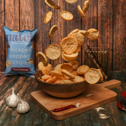 Chips | Chickpea Popped Chips (Barbecue) – All Natural – Vegan, Gluten Free, Trans Fat Free, Non GMO &amp; No Added Artificial Flavor – natch – 55gm