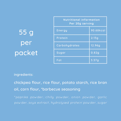 Chips | Chickpea Popped Chips (Barbecue) – All Natural – Vegan, Gluten Free, Trans Fat Free, Non GMO &amp; No Added Artificial Flavor – natch – 55gm