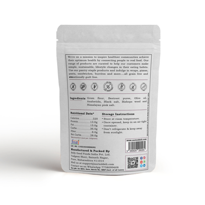 Namkeen | Beetroot Sev - Gluten Free, Plant Protein, High Fibre, Low GI, No Maida Diabetic Friendly &amp;amp; Grain Free - Get Sorted - 100gm