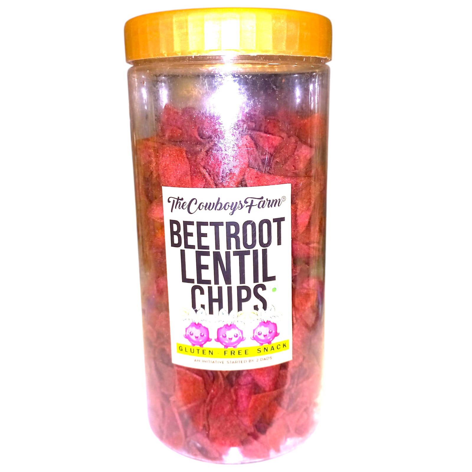 Chips | Beetroot Lentil Chips – Gluten Free, No Palm Oil, No Onion, No Garlic &amp; No Added Preservatives – The Cowboys Farm – 300gm