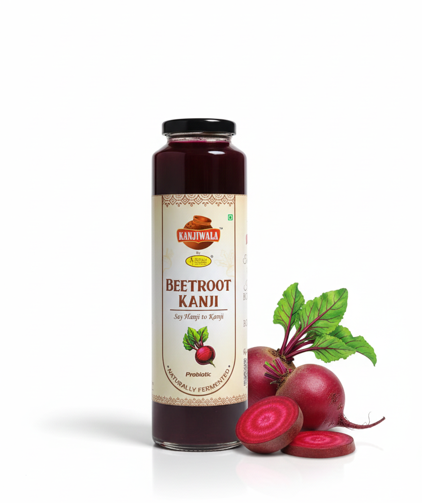 Kanji| Beetroot Kanji - Probiotic -Naturally Fermented - Immunity Booster - No Artificial Flavours , No  Preservatives &amp; No Sweeteners -Kanjiwala- 350ml