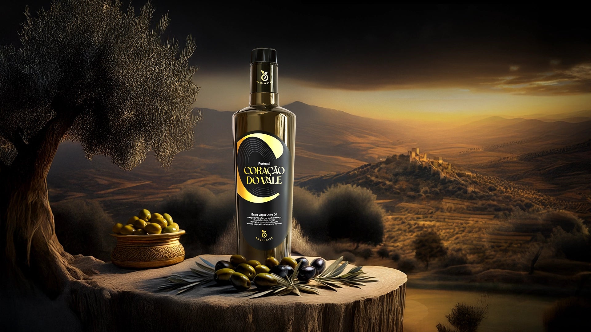 Olive Oil | Early Harvest Extra Virgin Olive Oil-Cold Pressed-Rich in Antioxidants &amp; Vitamin E- Free From Argemone Oil - Coracao Do Vale 500ml