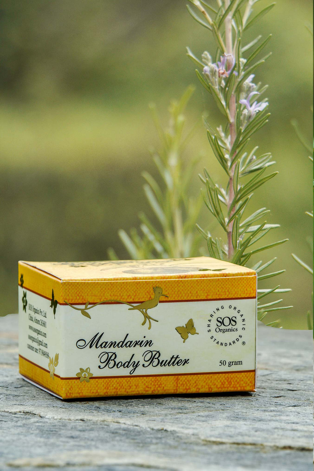 Body Butter | Mandarin - Natural - Sos Organics - 50gm