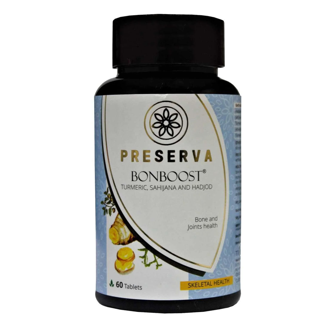 Bonboost | Turmeric, Sahijana And Hadjod - Bone And Joints Health - Preserva - 60 Tablets