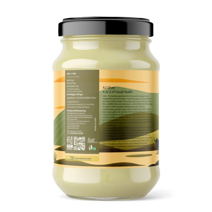 Cow Ghee | A2 Desi Cow Cultured Ghee - Bilona - 100% Pure - Looms &amp; Weaves - 500ml