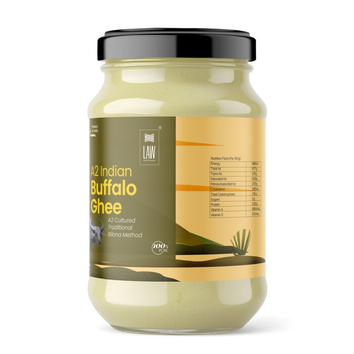 Cow Ghee | A2 Desi Cow Cultured Ghee - Bilona - 100% Pure - Looms &amp; Weaves - 500ml