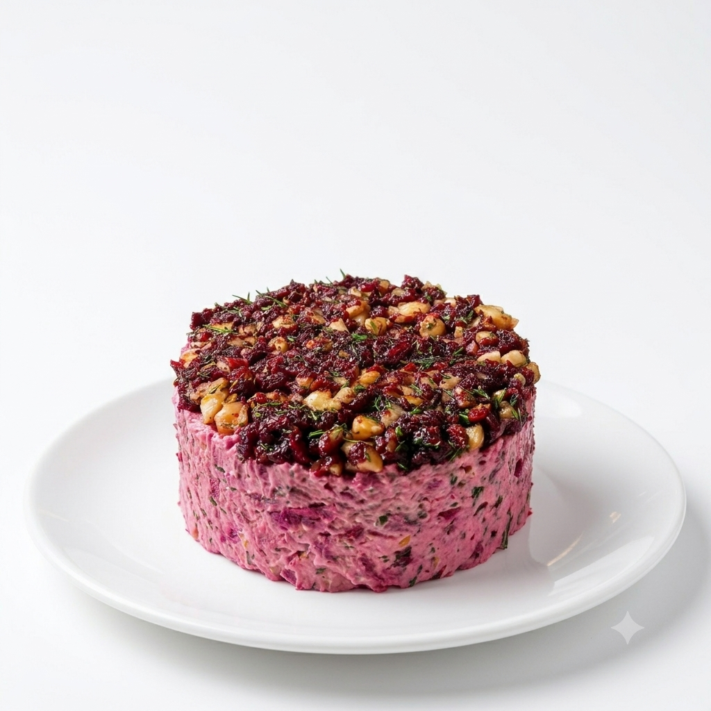 Cheese | Beetroot Walnut Goat Cheese Wheel - Fresh Marinated - Cheese Boards, Spreads - No Preservatives - Nature&