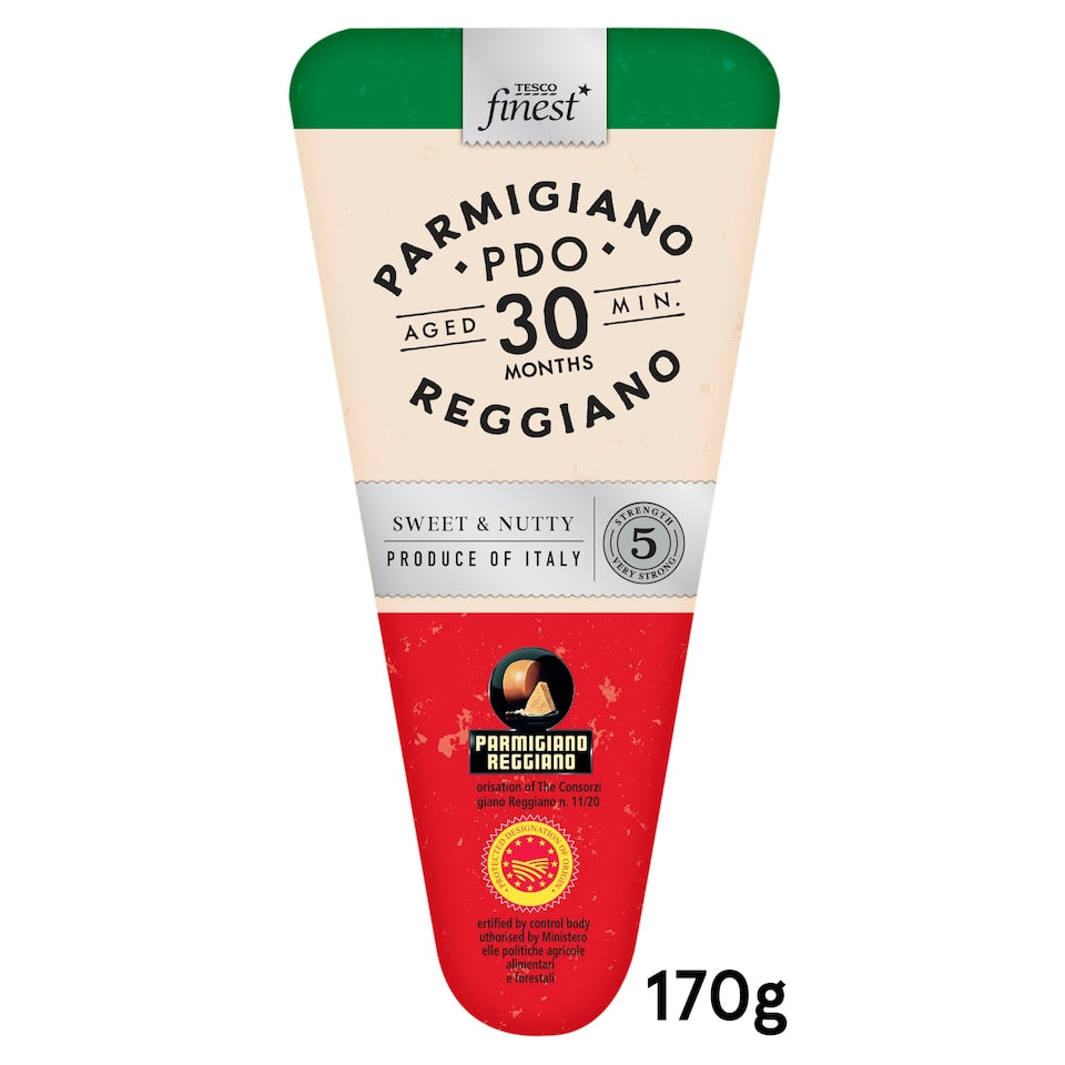Parmigiano Reggiano -Cheese Made With Unpasteurised milk– Tesco Finest  – 200gm