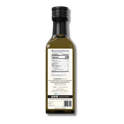 Castor Oil | Virgin Cold Pressed Oil – For Body, Hair &amp;amp; Massage – HESTHETIC – 250ml