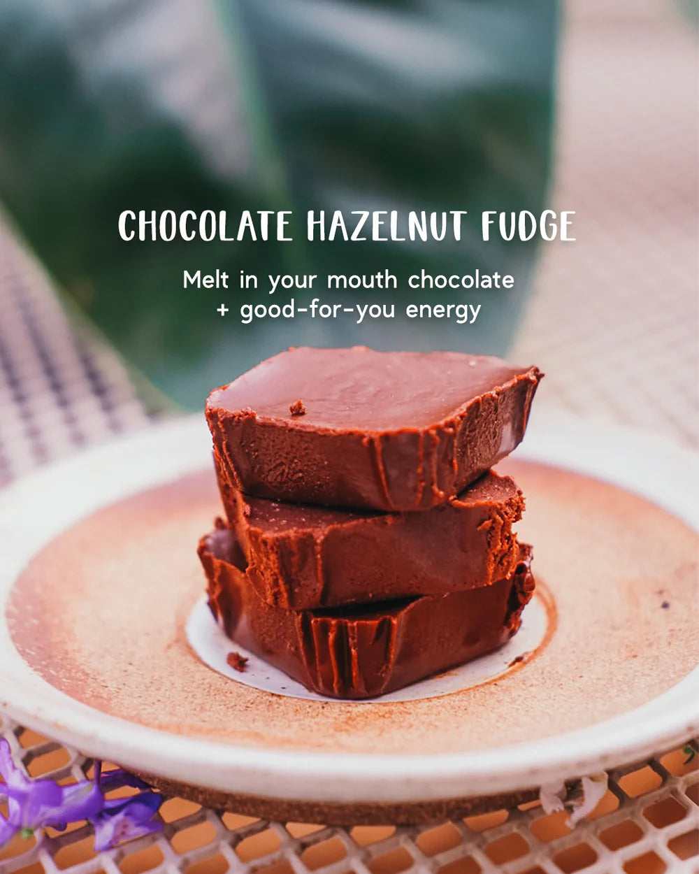 Chocolate Hazelnut | Fudge - Indian - Vegan, Gluten Free, Sugar Free, Keto Friendly & Dairy Free - Atmosphere - 2 Piece - 48gm