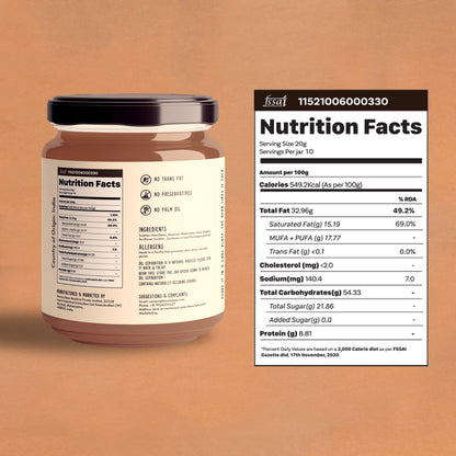 Chocolate Hazelnut Spread  Sweetened With Premium Dates - No Added Sugar &amp;amp; No Palm Oil - Brawny Bear - 200gm