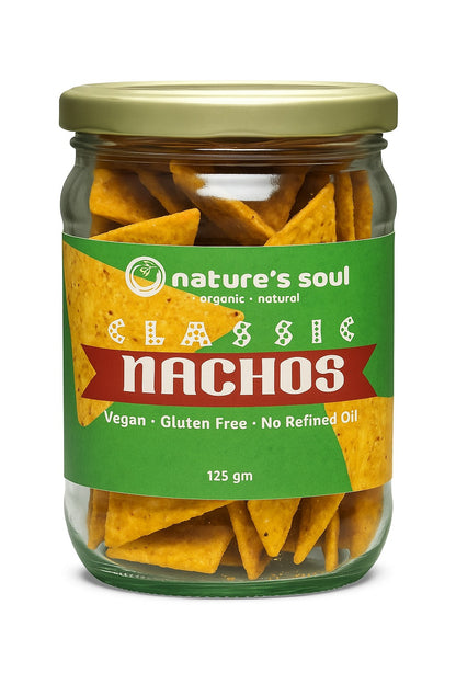 Nachos | Classic Nachos - Vegan, Gluten Free, No Refined Oil, MSG Free &amp; No Flavour Enhancers - Nature&