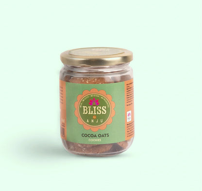Biscuits | Cocoa Oats Cookies–  Gluten Free, Preservatives Free, Butter Free &amp; Refined Sugar Free - Bliss Box Foods – 200gm