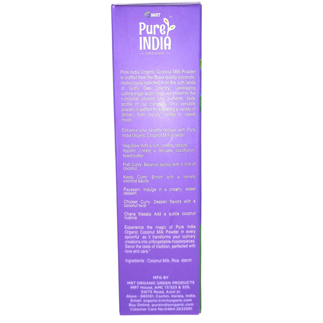 Coconut Powder | Coconut Milk Powder - Taste Of Kerala – Gluten Free & High In MCT - MRT Organics – 250gm