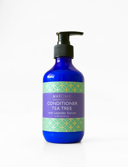 Conditioner | Tea Tree Conditioner (With Lavender Extract) - Vegan, Cruelty Free, Palm Oil Free, No Parabens, Synthetic Fragrances &amp; No Artificial Color - Maroma - 275ml