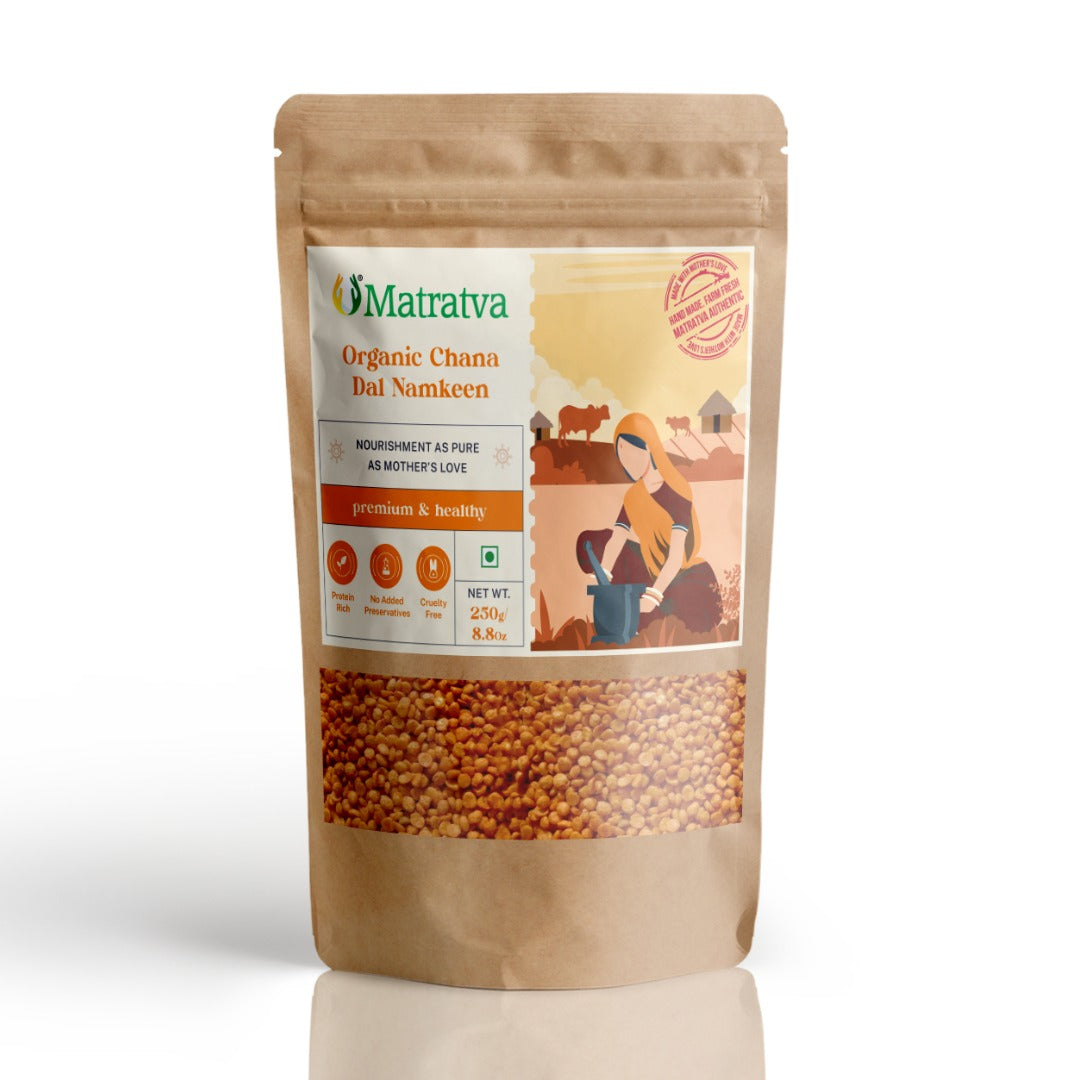 Namkeen | Chana Dal Namkeen - Organic - No Colour, No Soda &amp; Preservatives Free – Matratva – 250gm