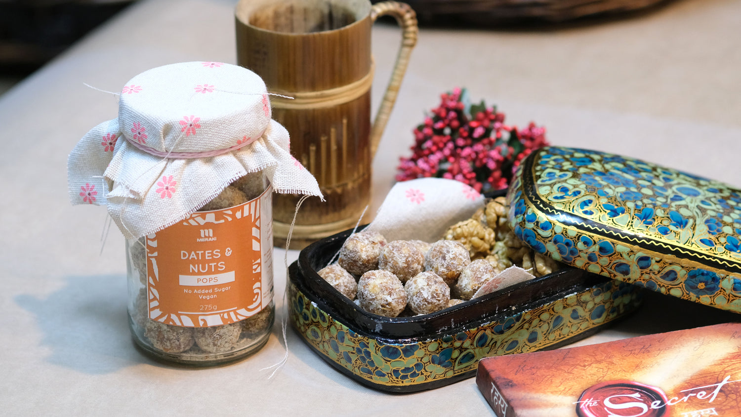 Laddu | Dates &amp; Nuts Laddoo - Gluten Free, Vegan, No Added Sugar – Meraki – 300gm