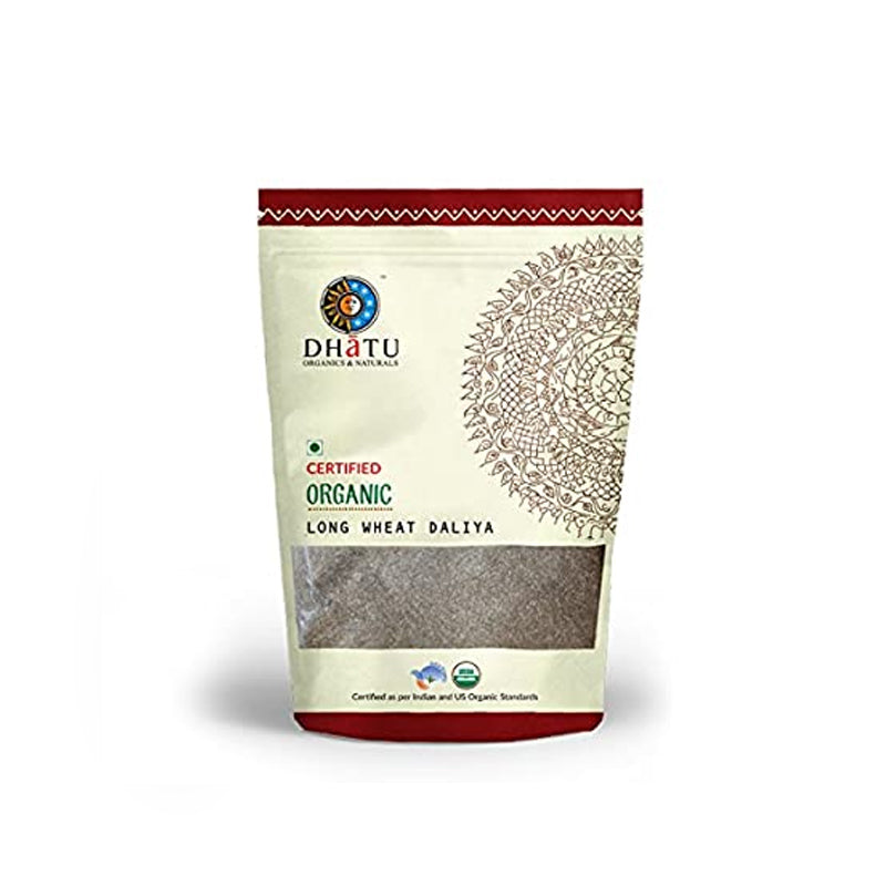 Wheat Dalia | Long Wheat Dalia - USDA Organic - Dhatu Organics - 500gm