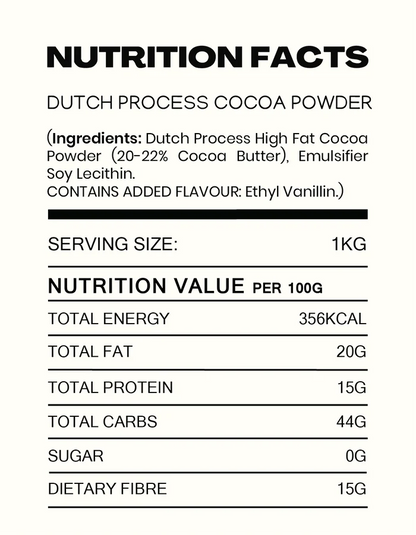 Chocolate | Dutch Process High-Fat Cocoa Powder- Rich &amp; Dark Cocoa - Made in Kerala from Single - Origin Cocoa – Vegan -No Vegetable Oil, No Artificial Flavours- Cocoacraft – 200gm