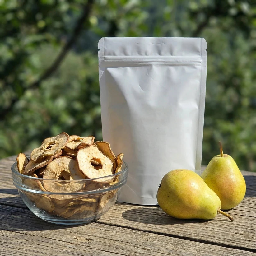 Chips | Dried Pear Chips - Natural - No Oil ,Sulphur, & No Added Sugar , No Preservatives - So Himalayas- 100gm