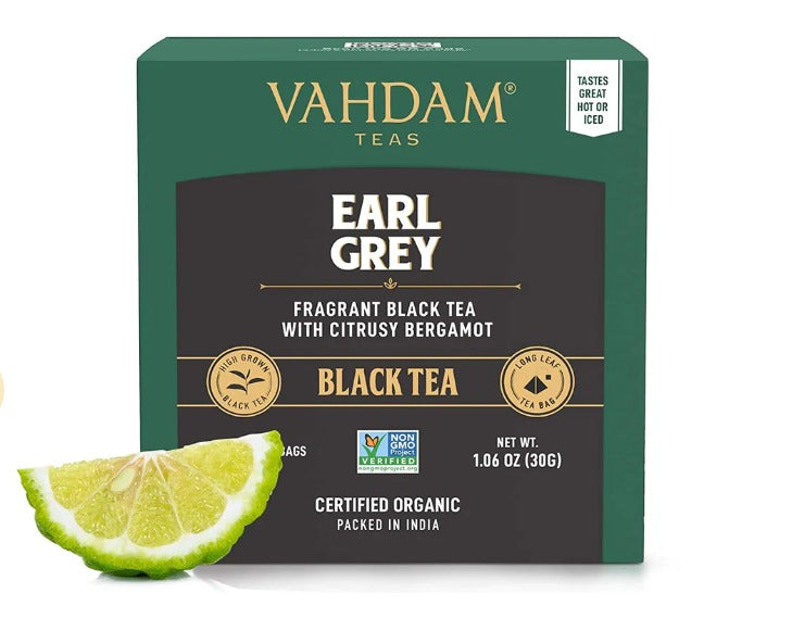 Earl Grey Black Tea – Vahdam – 15Tea Bags