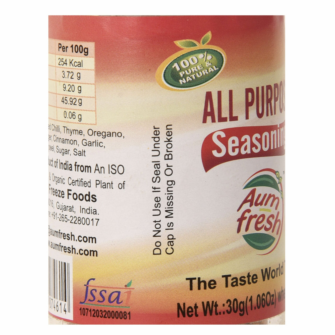Fish &amp; Seafood Seasoning - Aum Fresh - 40gm