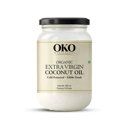 Oil| Organic Extra Virgin Coconut Oil - Cold Pressed - OKO Whole Food - 250ml