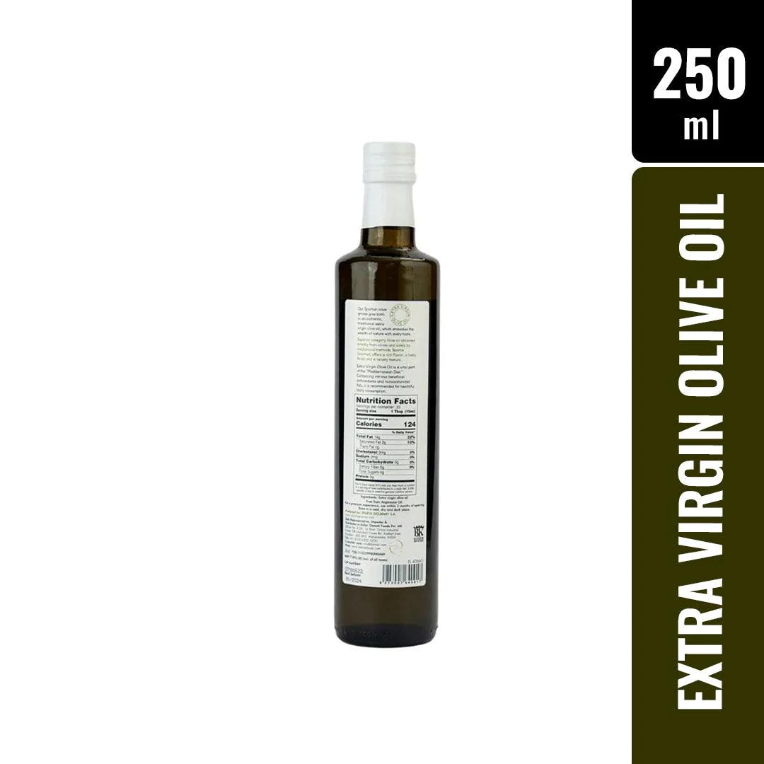 Olive Oil | Extra Virgin Olive Oil - Cold Extraction - Vegan, Gluten Free, Non GMO &amp; Sugar Free - Sparta Gourmet - 250ml