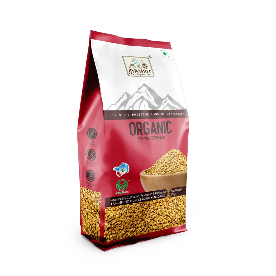 Seed | Organic Fenugreek Seeds-Organic Healthy Spices-100% Vegan, No Artificial Colour, Preservative Free - Pro Nature – 100gm