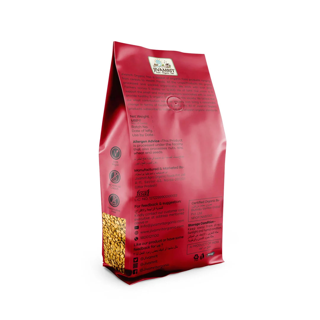 Seed | Organic Fenugreek Seeds-Organic Healthy Spices-100% Vegan, No Artificial Colour, Preservative Free - Pro Nature – 100gm
