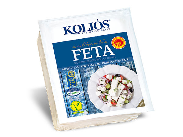 Feta Cheese | (Made From Fresh Pasteurized Sheep Milk &amp;amp; Goat Milk) - Vegetarian - kolios The Greek Dairy - 200gm
