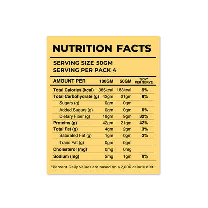 Pasta | Chickpea &amp; Soybean (Fettuccine) - Vegan, Gluten Free, Diabetic Friendly &amp; Non GMO - Pink Harvest - 200gm