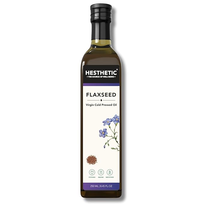 Flaxseed Oil | For Cooking, Baking & Smoothies - Virgin Cold Pressed Oil - HESTHETIC – 250ml